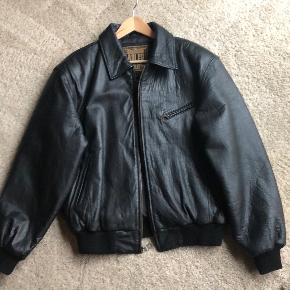 Adler Vintage Men’s Leather Jacket (Medium)